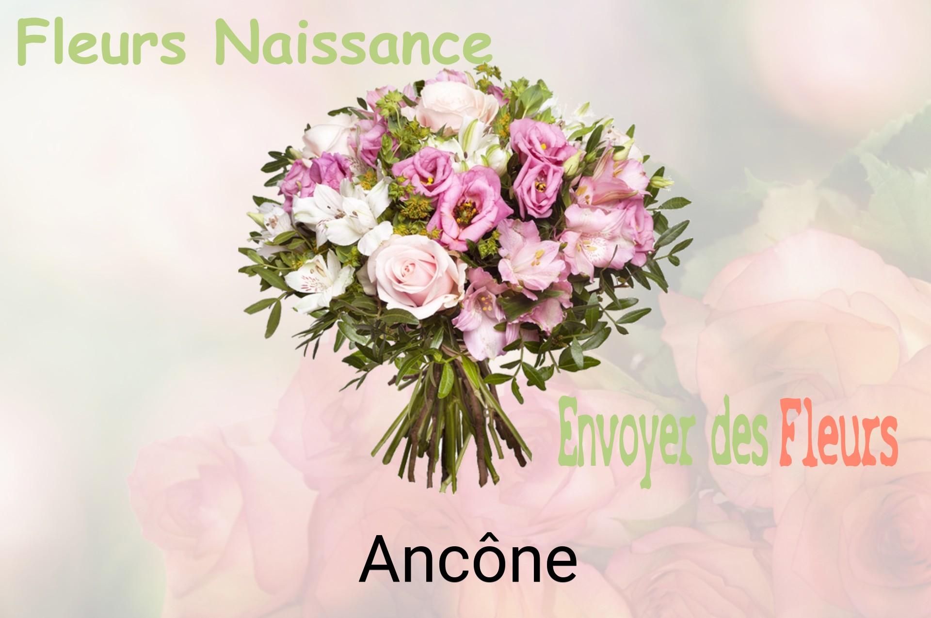 Bouquet de fleurs de naissance livré à Ancône